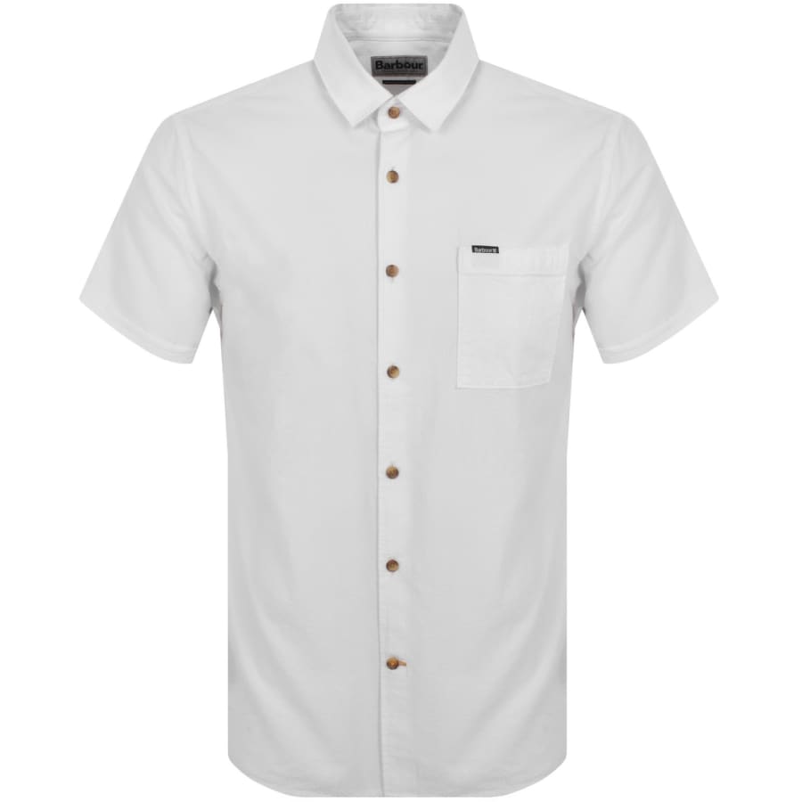 Barbour Thermond Seersucker Shirt White